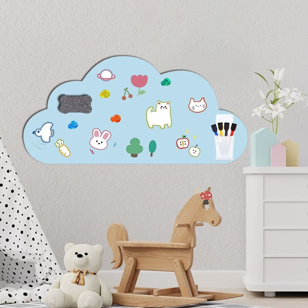 for educational Sticker Magnetic Chalkboard Child-friendly PET Attach Lightweight Toys Includes Chalk Box For Nurseries