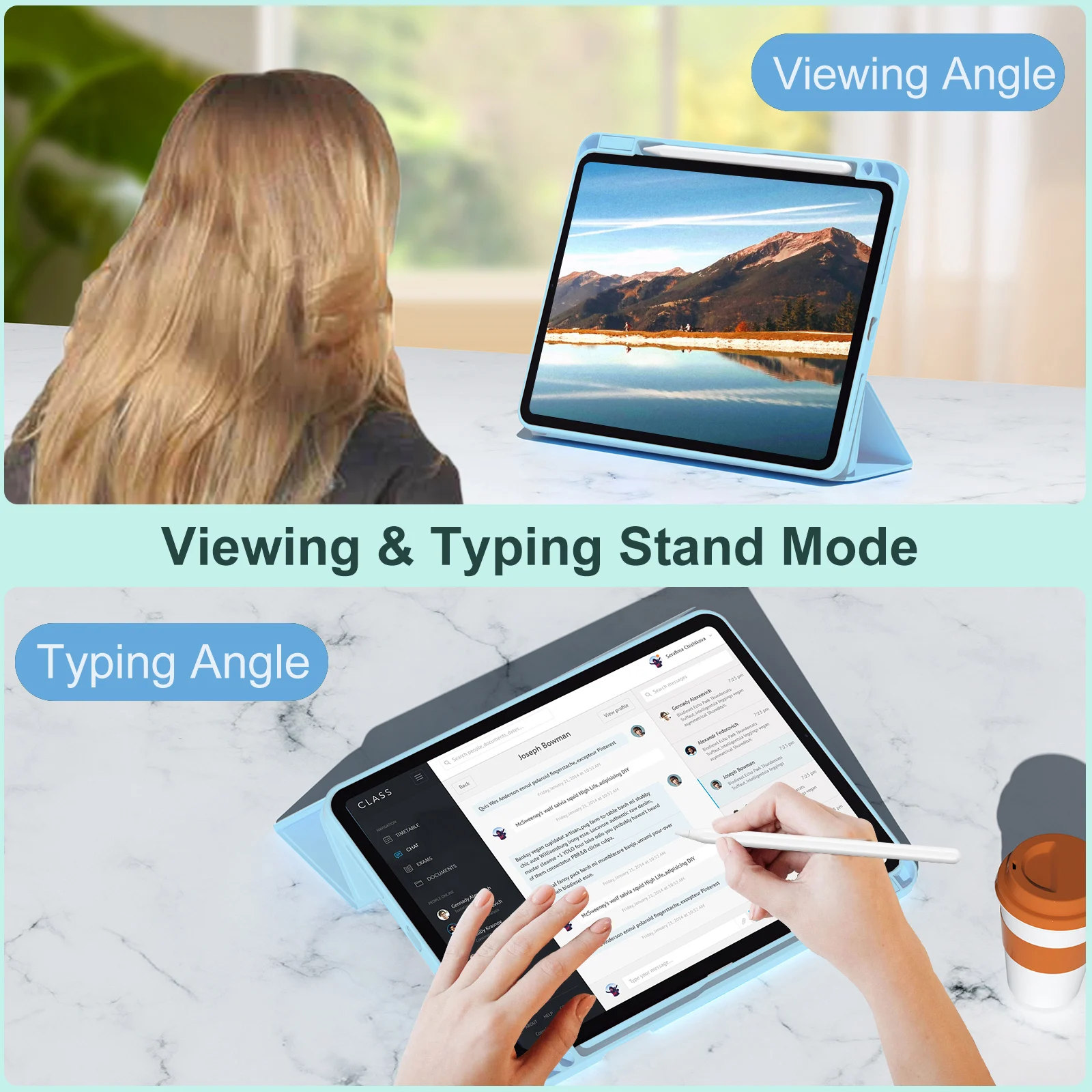 Tablet Case For iPad Air 11 (2026) / (2025) / (2024) / Air (2022) / (2020) / Pro 11 (2022) / (2021) / (2020) / (2018) , Magnetic