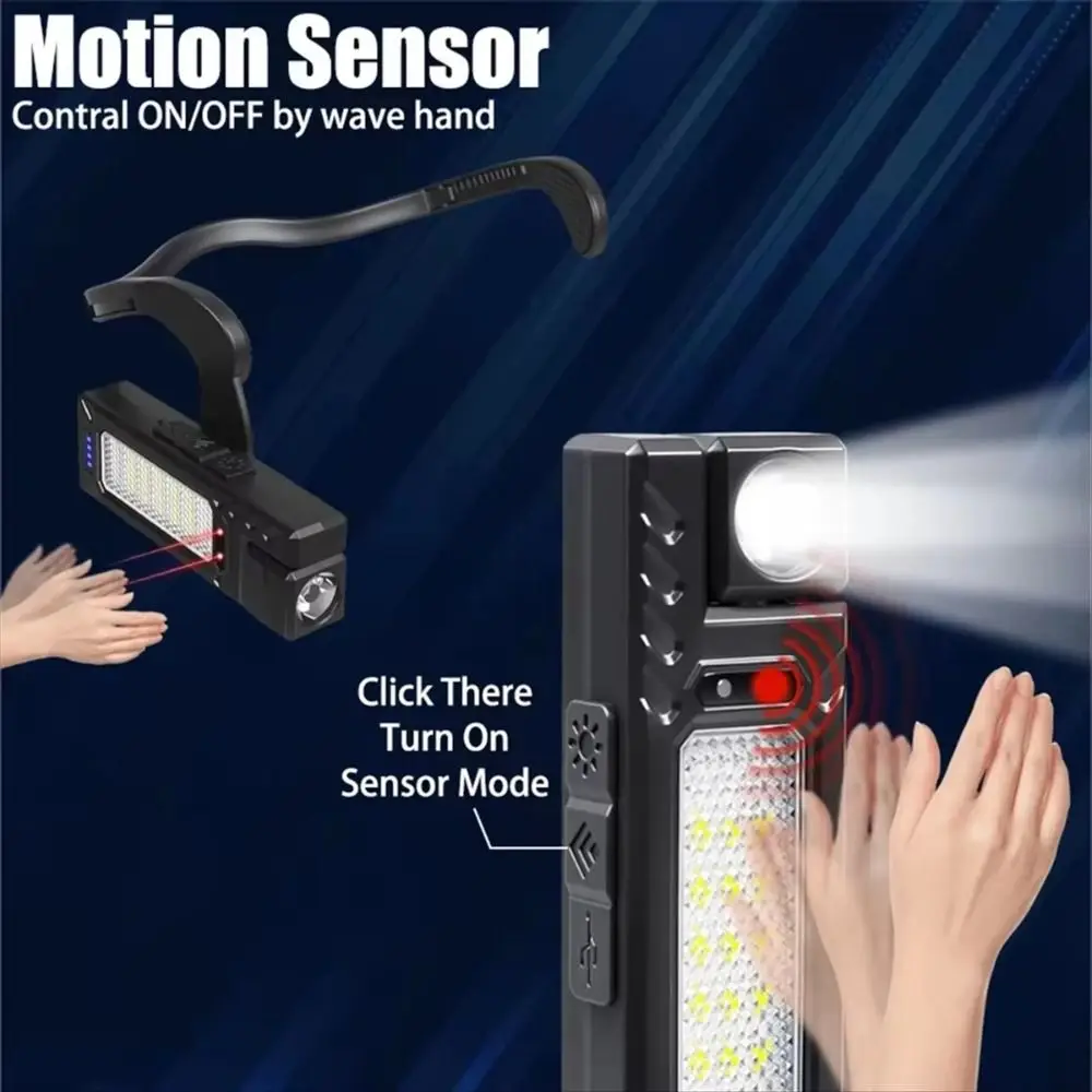 Ultra Light Ear Clip Headlamp Multifunctional Waterproof Motion Sensor Headlamp Motion Sensor Ear Strap Head Flashlight Camping