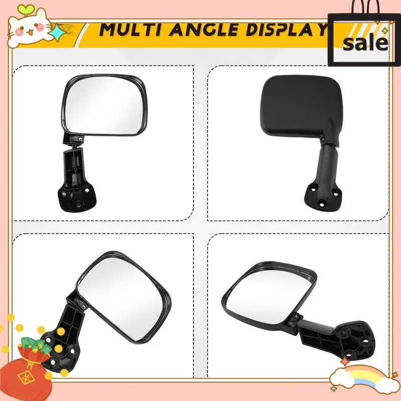 

NEW-Black Rear Tailgate Door Mirror Assembly Car Exterior Parts For Toyota Hiace H200 2005-2013 For RHD DRIVERS