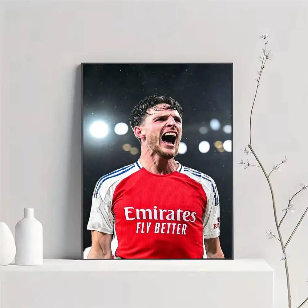 Football Star D-Declan Rice Poster HD Self Adhesive Waterproof Wall Art Ideal for Home Office Dorm Gift
