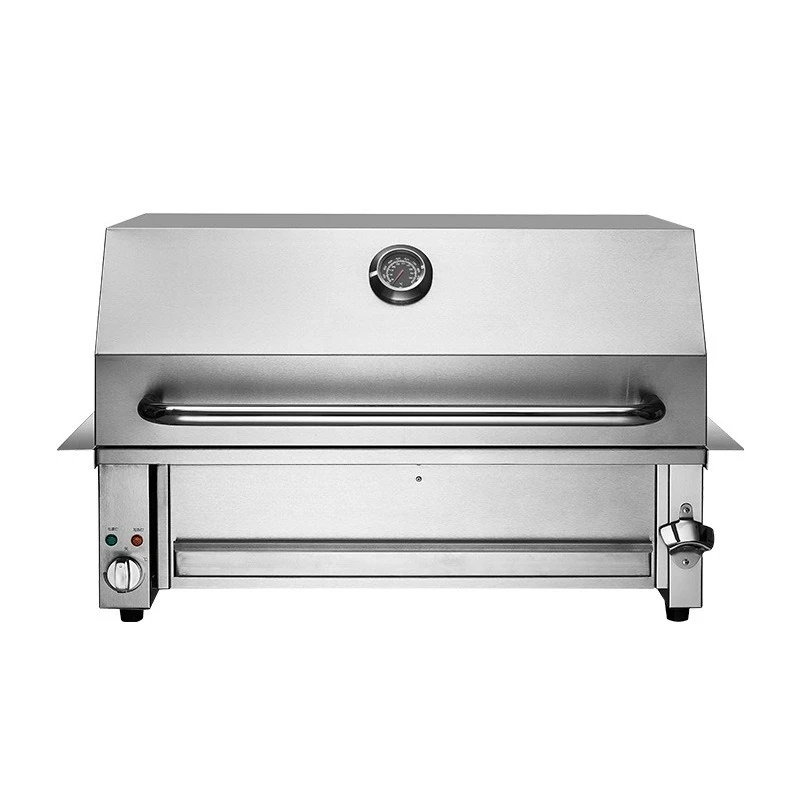 

Stainless steel embedded smokeless electric grill BBQ grill BBQ table