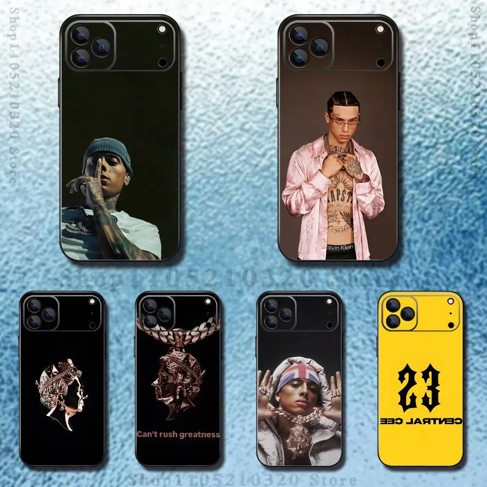 

Rapper C-Central C-Cee-ES Phone Case For iPhone 17,16,15,14,13,12,11 ,Pro Max,XS,X,XR,SE,Mini,8,7,Soft Silicone Black Cover