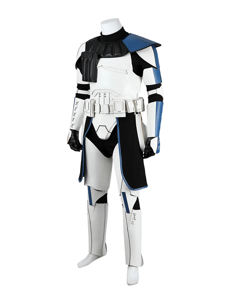 Movie Rex Cosplay Costume Men Captain Battle Suits Full Set Halloween Carnival Party Clothing