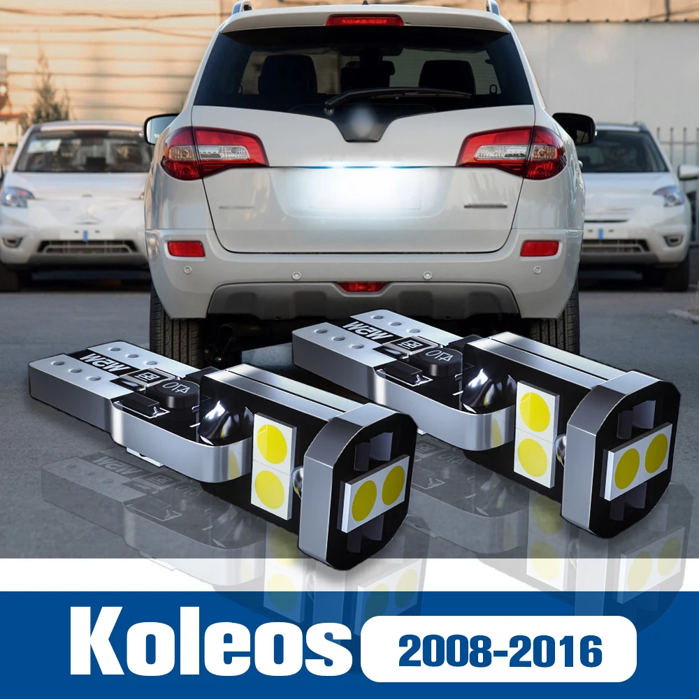 

2pcs LED License Plate Light Lamp Accessories Canbus For Renault Koleos 1 2008 2009 2010 2011 2012 2013 2014 2015 2016