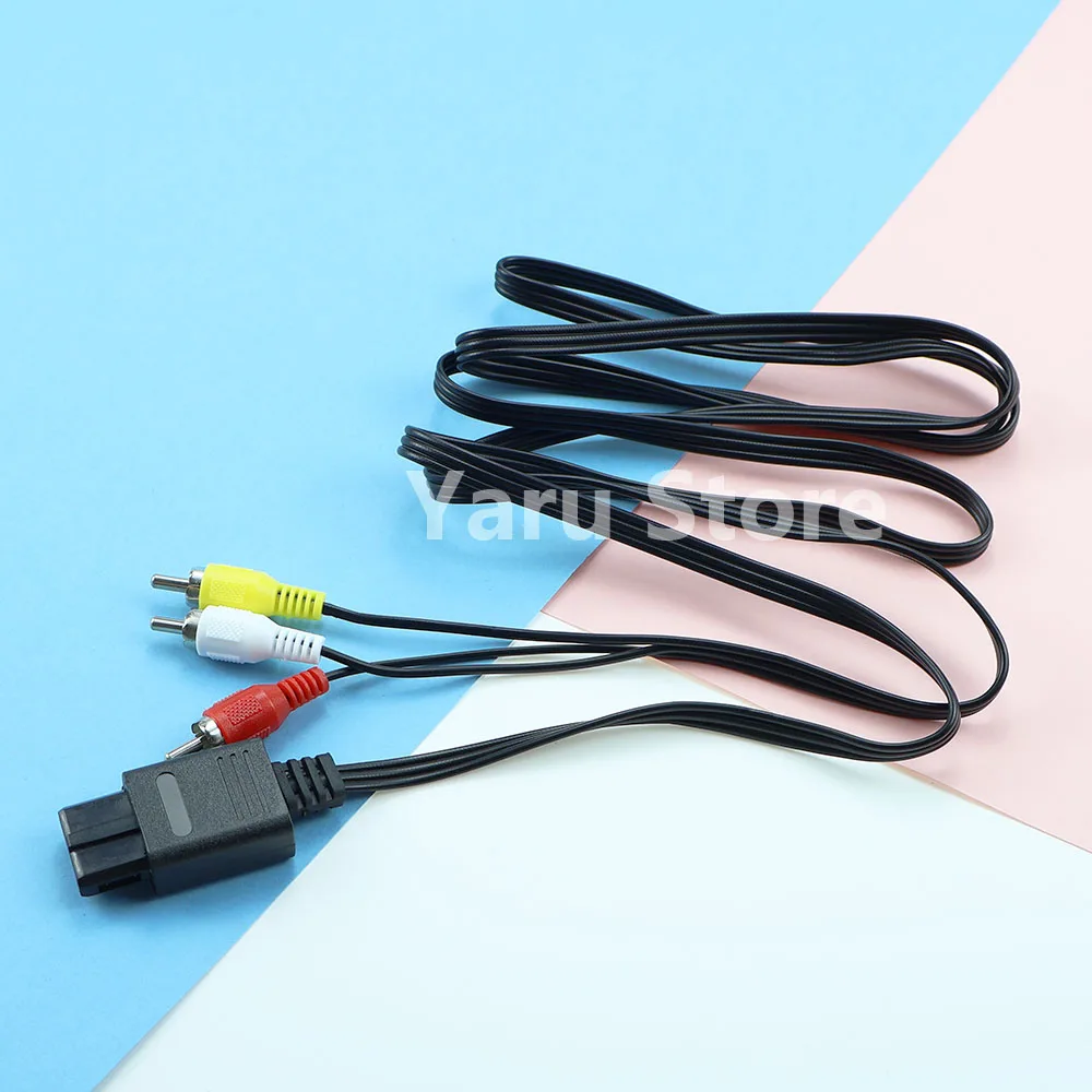 For N64/GameCube 1.8M 6FT Accessories For Nintendo 64/NGC/SFC AV Audio Video A/V TV Cable Cord Wire Adapter Audio Converter - view 3