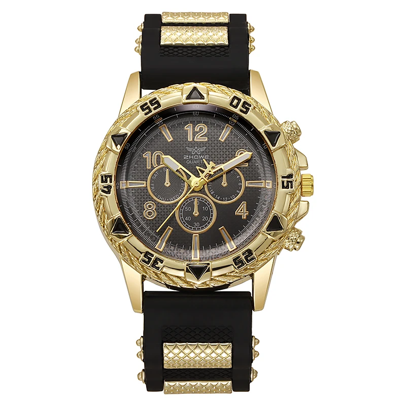 Mode Sport Stijl Siliconen Heren Horloge Casual Polshorloge