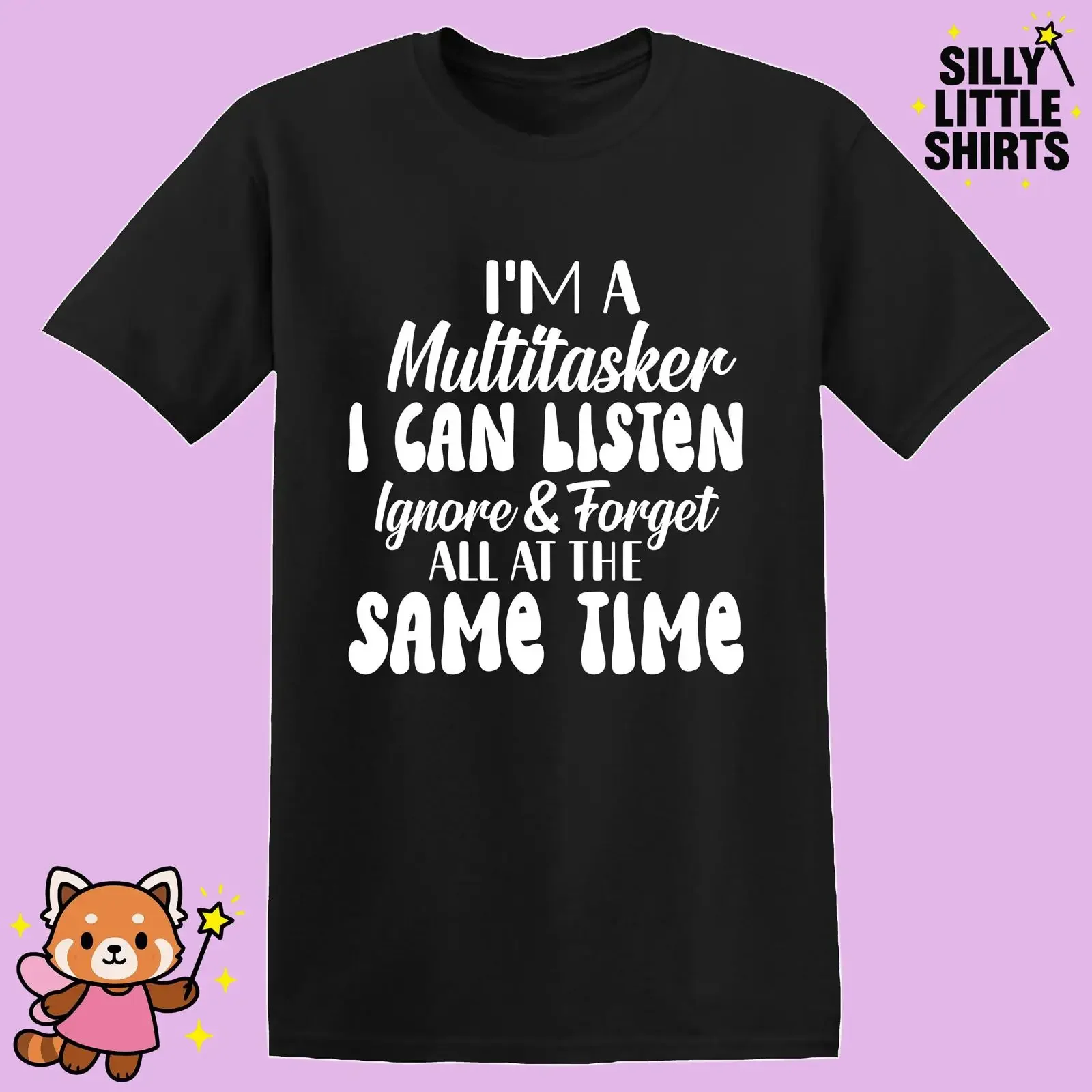 Multitasker Sarcastic T Shirt Funny Humor Quote vintage Washed fashion Stretched Comfortable Slightly Stylish graphic Versatile