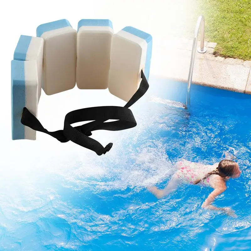 Adjustable Swim Back Floating Foam Swimming Belt Waist Training Board Equipment Adult Children Float Board Swim Belt Bubble