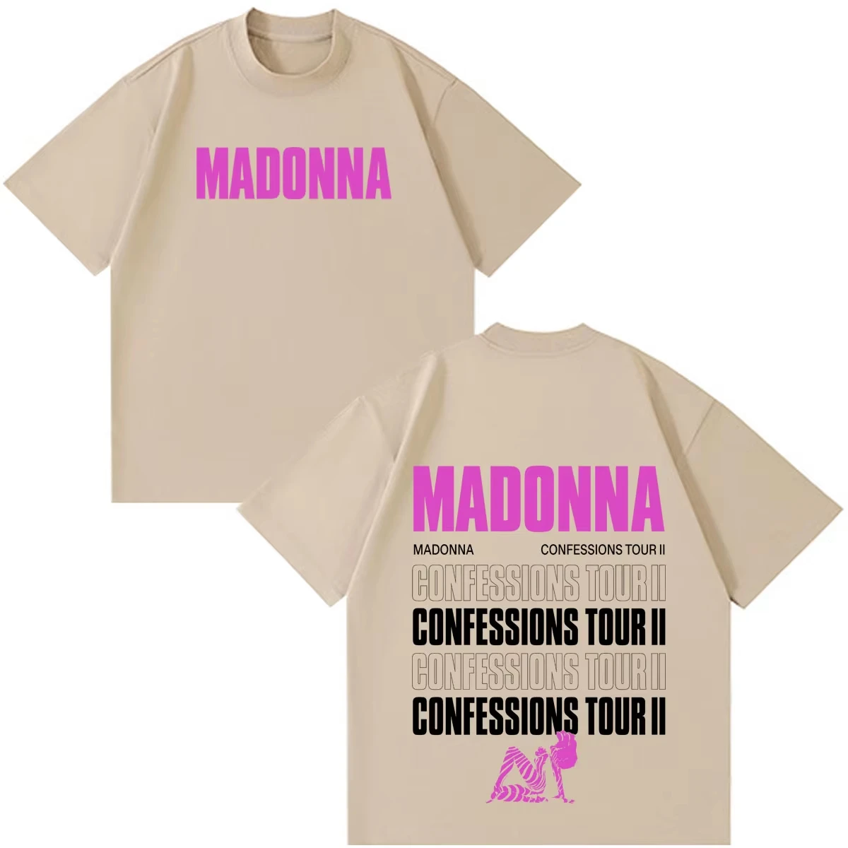 Hot Sale Madonna CONFESSIONS II Album Tour 2026 Print T-shirt Y2K
