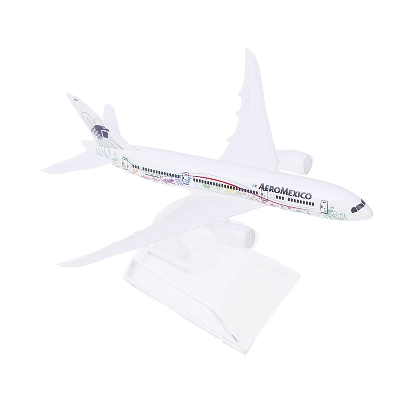 16cm 1/400 escala liga de metal ar mexicano aeroméxico b787 companhias aéreas avião modelo boeing 787 airways avião modelo diecast aeronaves