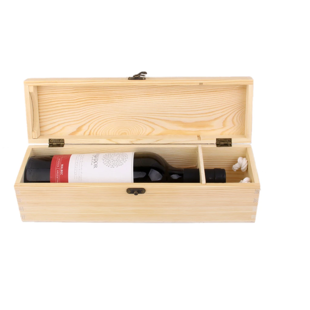 

Wood Wine Box Carrier Crate with Large Storage Capacity Wine Holder for Home Party Use