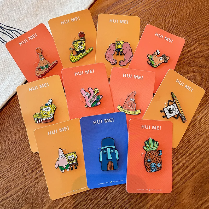 Губка Боб Квадратные Штаны Патрик Звезда Милая мультяшная брошь Пара Значок Булавка Книга Упаковка Аксессуары Детские игрушки Украшения для одежды Губка Боб Квадратные Штаны Патрик Звезда Милая мультяшная брошь Пара Значок Булавка Книга Упаковка Аксессуары Детские игрушки Украшения для одежды