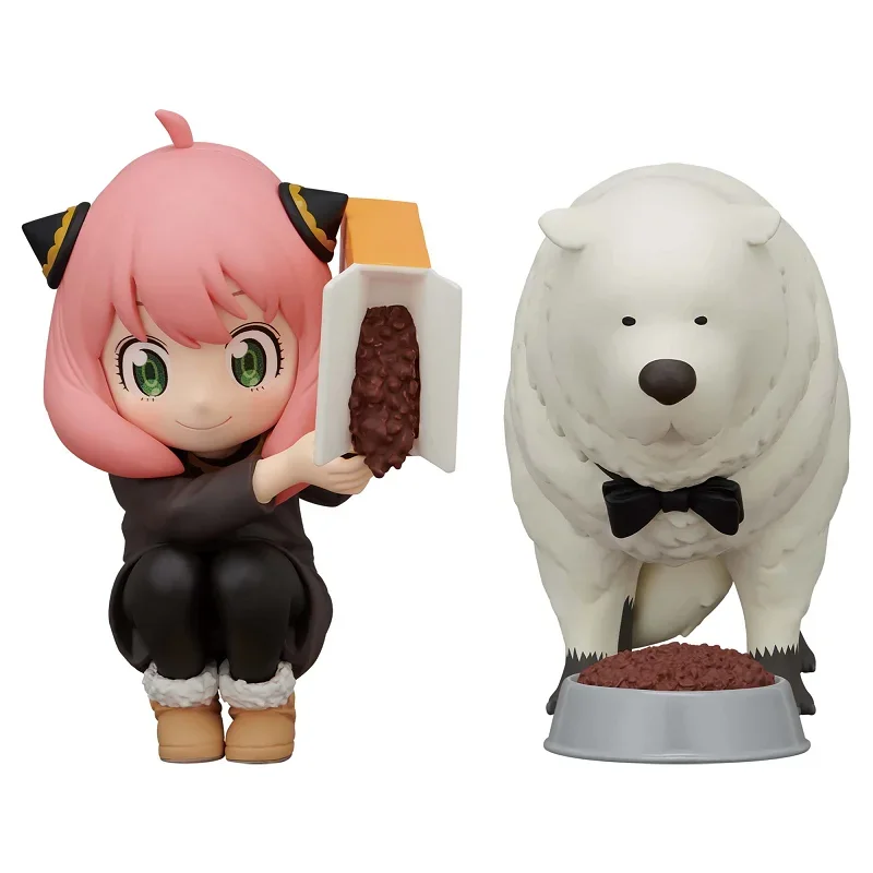 반다이 오리지널 Banpresto Anime Spy x Family Break Time 컬렉션 Anya Bond Forger 액션 피규어 컬렉션 모델 장난감 선물
