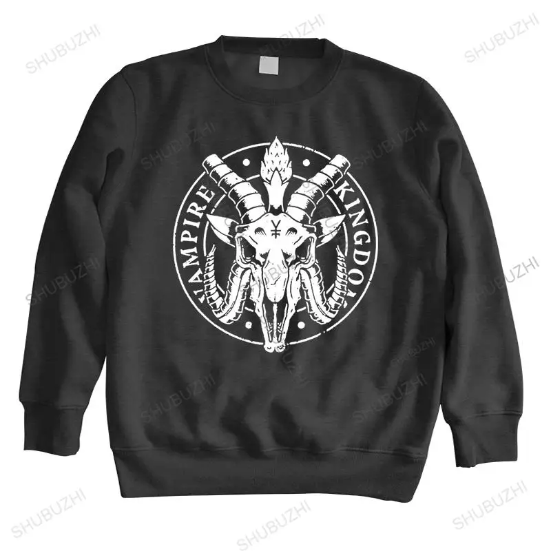 Baphomet Kingdom hoodies Men Casual hoodie Harajuku Occult Devil Satan sweatshirt Streetwear Cotton sweatshirts Tops Clothing