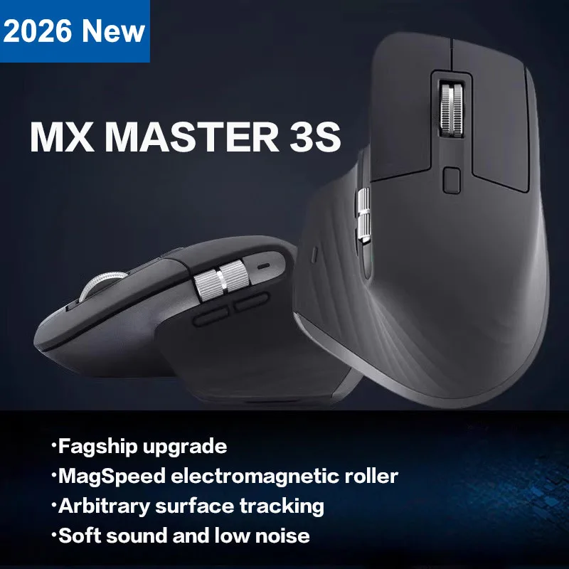 

New 2026 For MX Master 3S Wireless Bluetooth Mouse Business Office Softtone Mouse Ergonomic Business Office Mouse