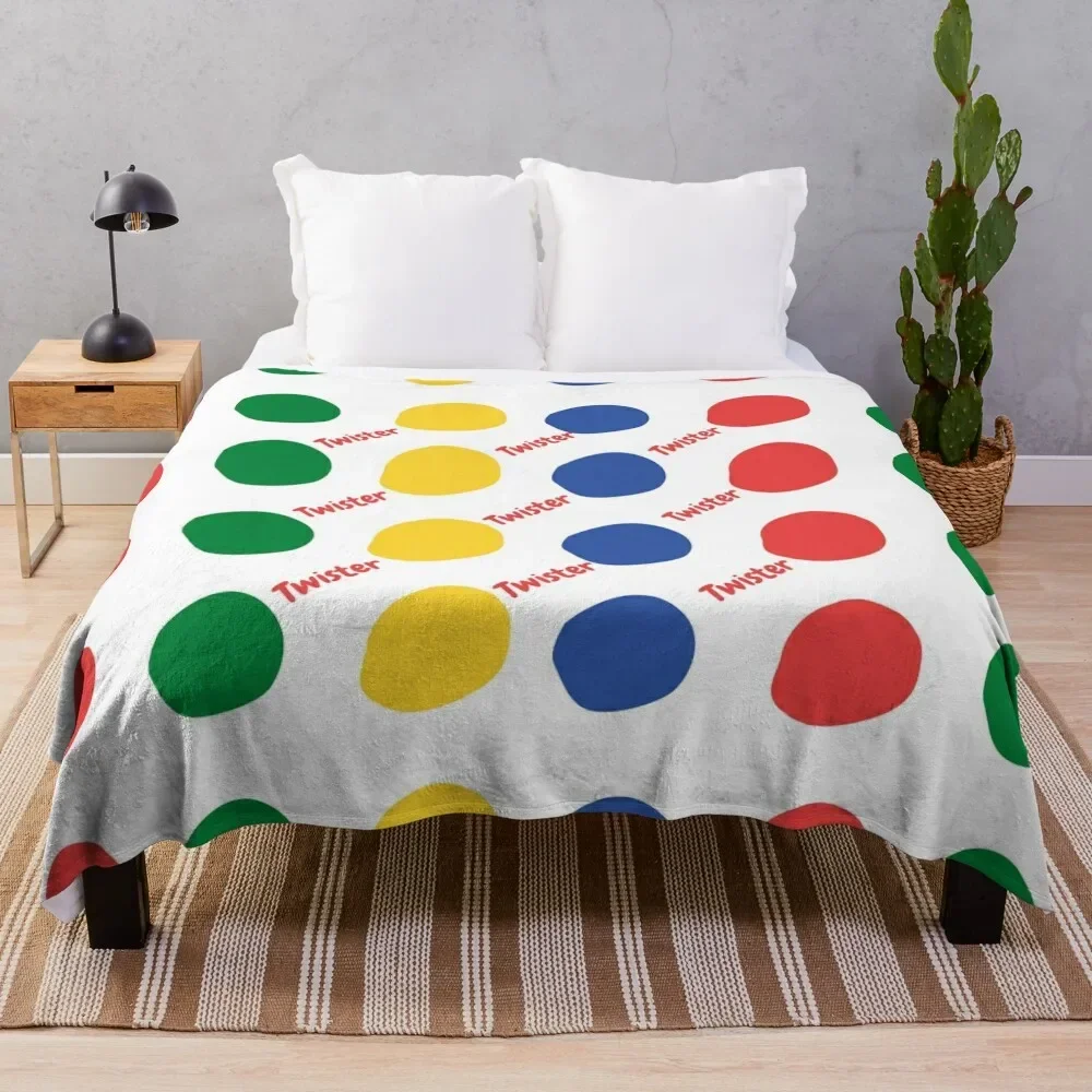 

Twister pattern Throw Blanket Kid'S Vintage Soft Big Blankets