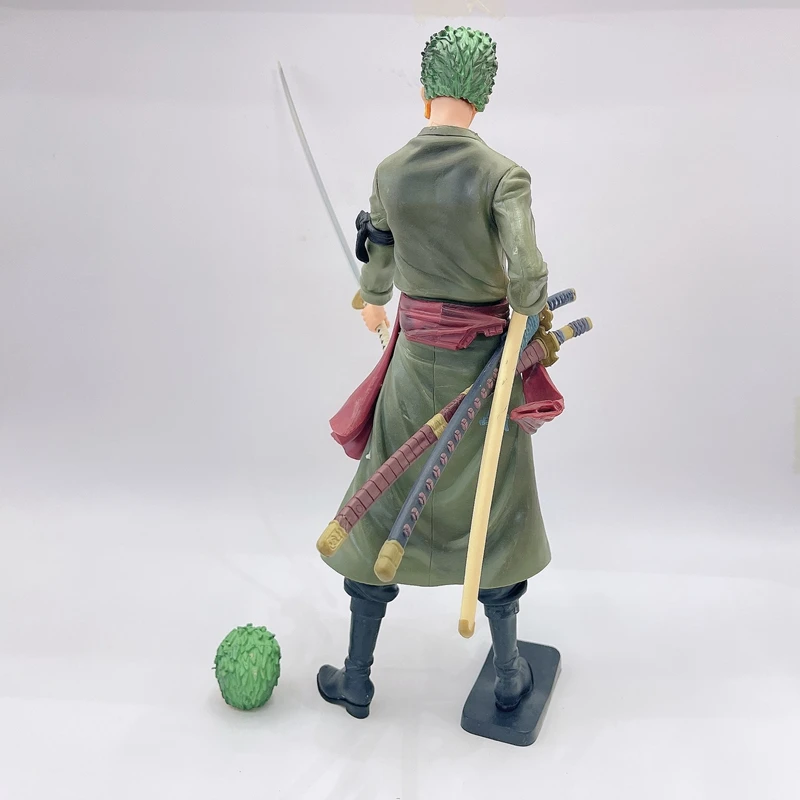 27cm One Piece Anime Figures Roronoa Zoro Combat Version Statue Action Figure PVC Collection Model Doll Ornaments Toys Kid Gifts