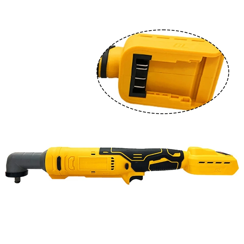For Dewalt 18V 20V Battery 90° Angle Brushless Electric Ratchet Wrench 3/8\'\' 1/2\'\' Removal Nut Car Repair Power Tools