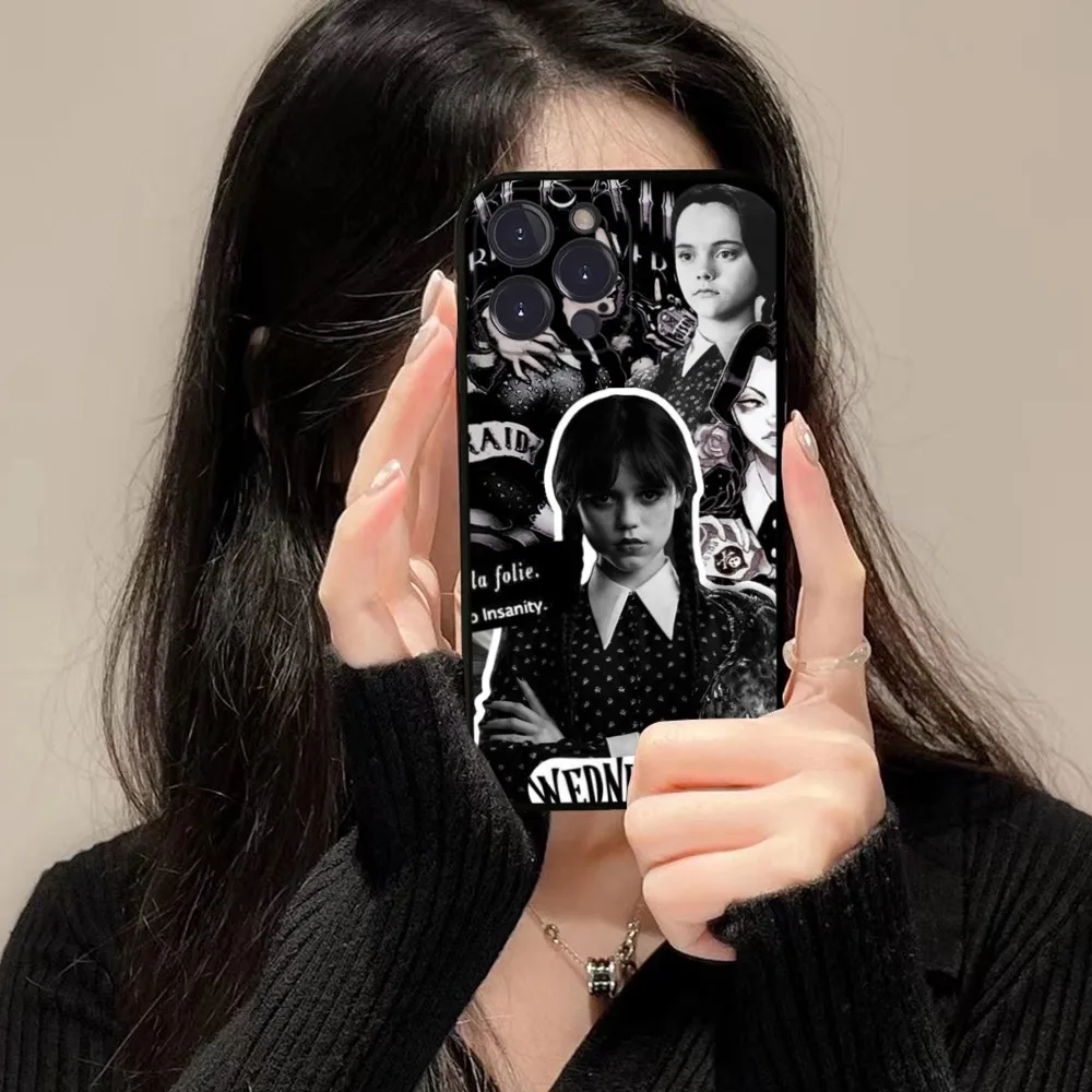 Wednesday Addams Family Tv show Phone Case For iPhone 14 11 12 13 Mini Pro XS Max Cover 6 7 8 Plus X XR SE 2020 Funda Shell