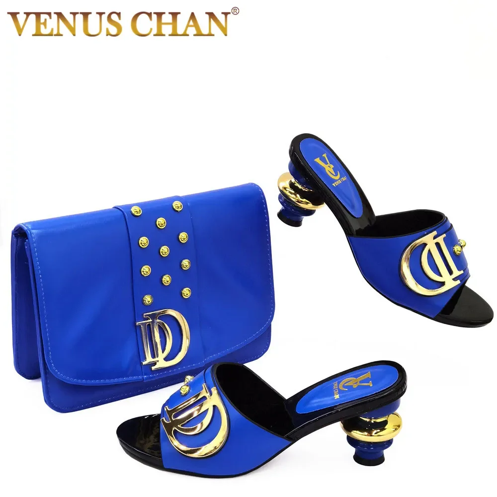 

Newest Arrival Italian Shoes with Matching Bags Set Decorated with Rhinestone Women Summer Shoes African Wedding Shoe and Bags