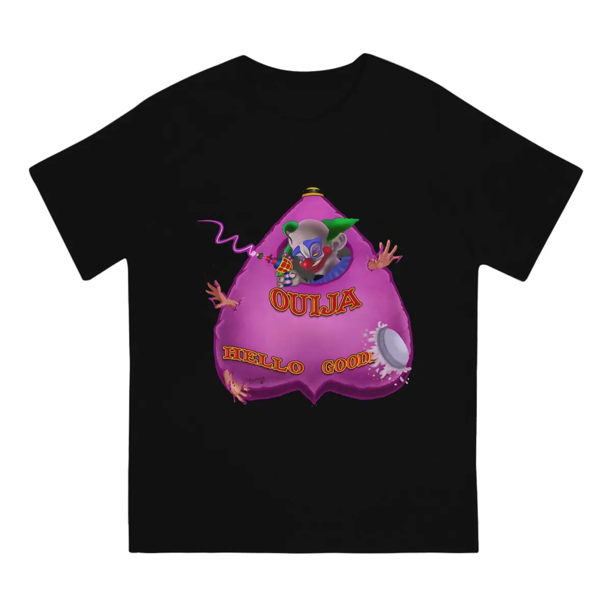 Killer Klowns from Outer Space Polyester TShirts Ouija Distinctive Homme T Shirt