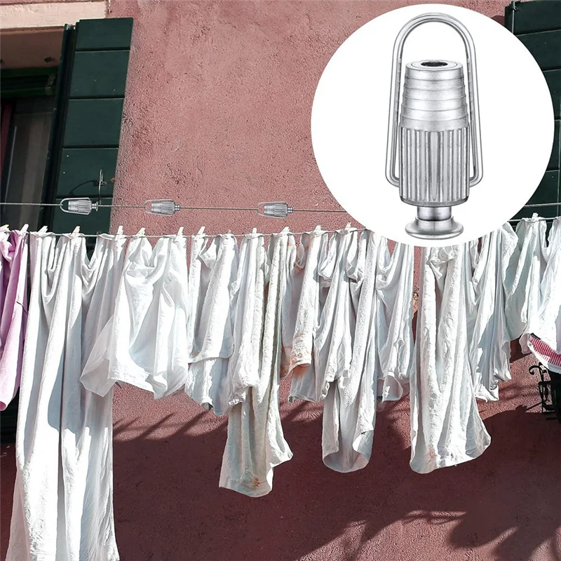 PZHI-Clothesline Rope Tightener Clothesline Tensioner Heavy Duty Clothes Line Tensioners For Pulleys And Fixed Clothes