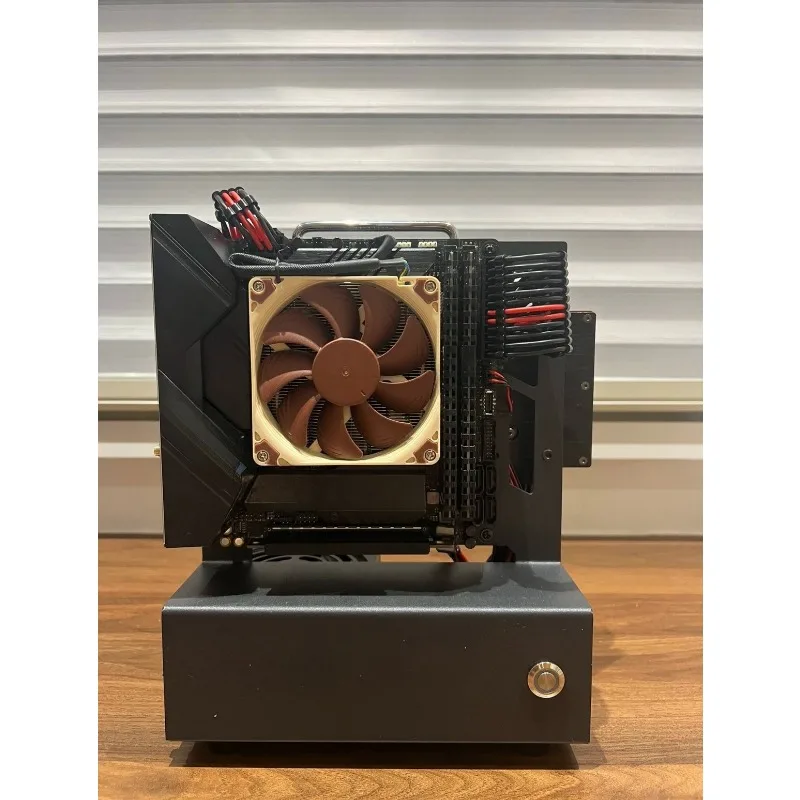 Mini ITX Open‑Air Empty Chassis, Portable High‑Aesthetic Sea View PC Frame Case