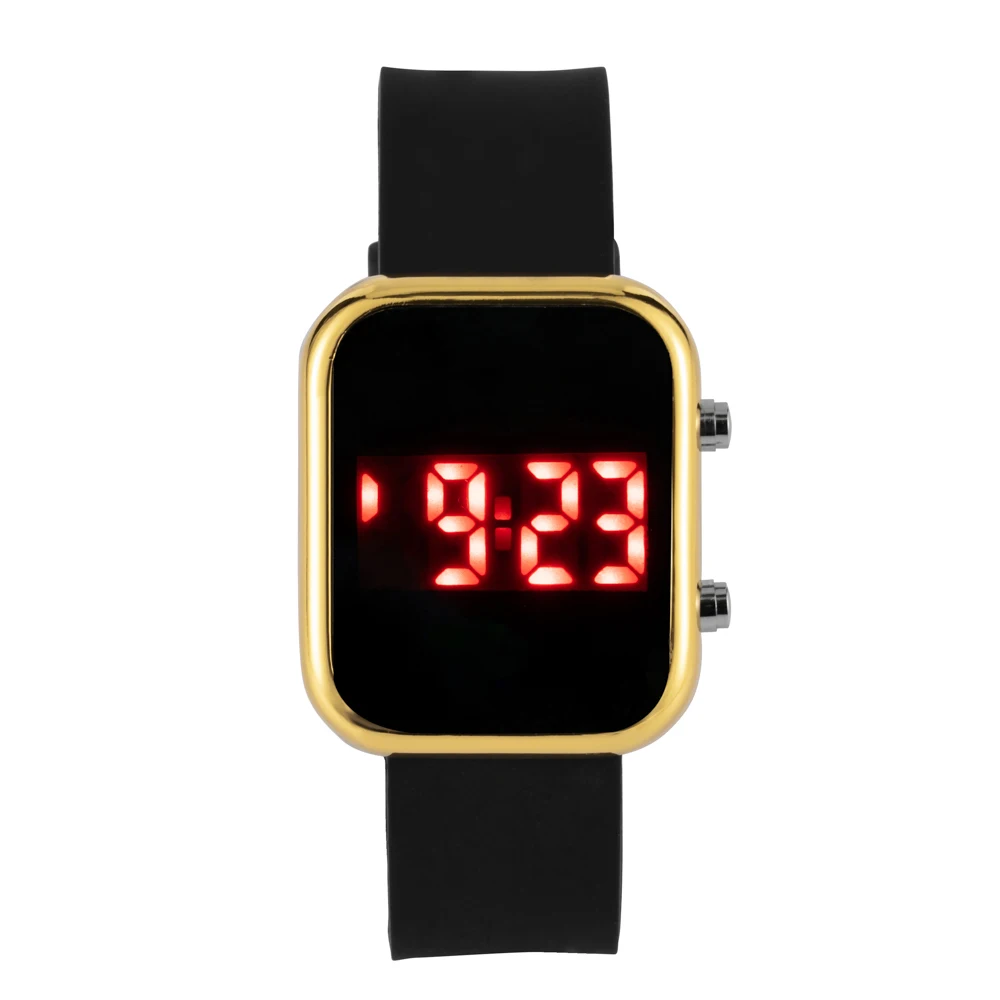 Fashion Digital Watches for Women Simple Square Silicone Strap Electronic Ladies Sports Wristwatch LED Watch Relogio Feminino