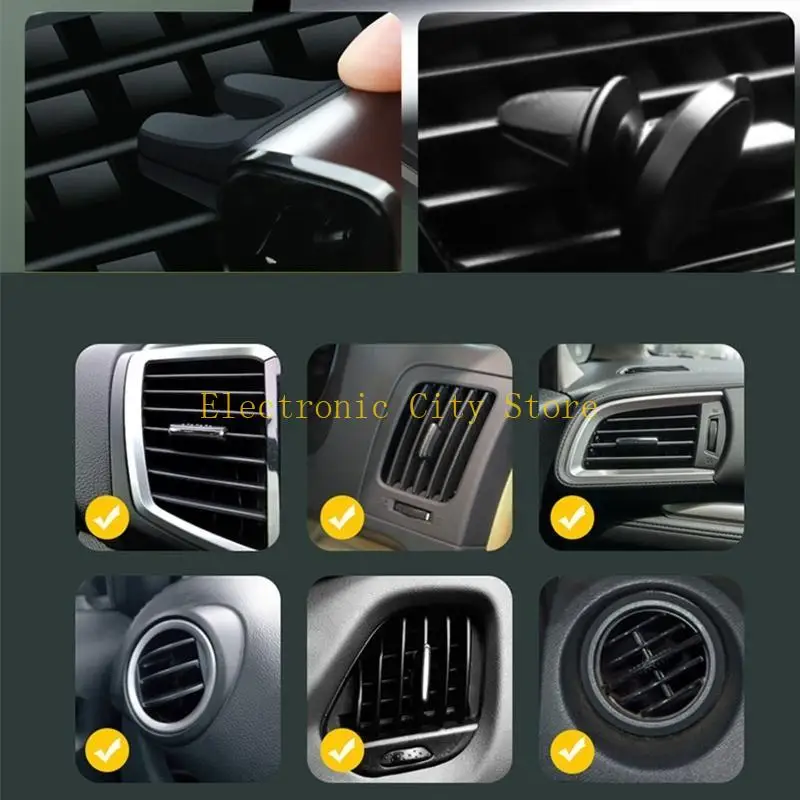 Phone Mount Mount CAR Air Smell Clip Smartphone Support Air Outlet Dock Hu8d