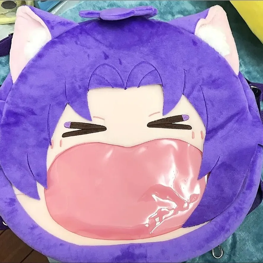 

Anime Blue Lock Mikage Reo Kawaii Big Face Cosplay Big Mouth Transparent itabag Student Backpack Messenger Bags Shoulder Bag