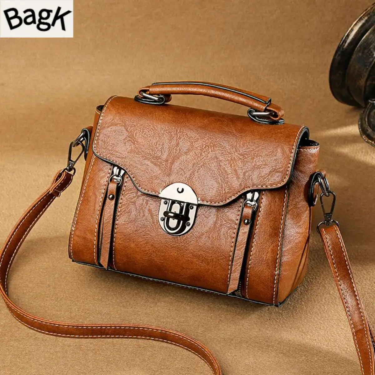 Boyatu per le donne 2024 Nuova borsa alla moda, vera trama versatile morbida pelle borsa quadrata piccola da donna_voghion.com