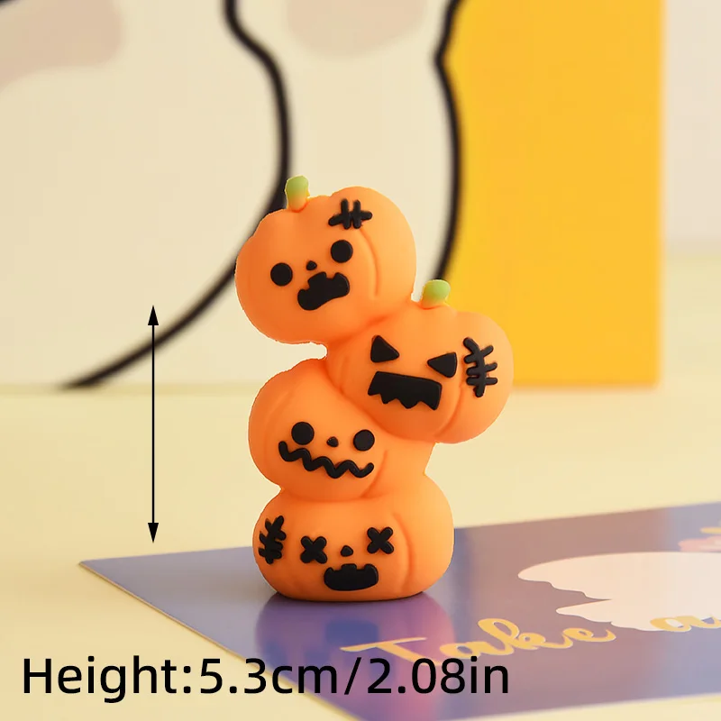 Halloween-Kuchenaufsatz, Kürbis, Junge, Mädchen, Geisterburg, Spukhäuser, Cupcake-Aufsatz für fröhliche Halloween-Partyzubehör, lustige Puppen – Detail 11