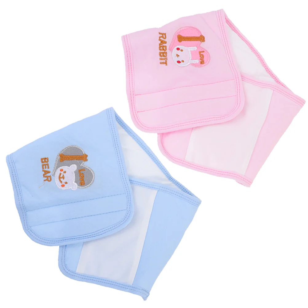 2 Pcs Baby Umbilical Cord Belly Button Band Portable Decorative Belts Nursery for Infants Cover Cotton Newborn Protectors Child