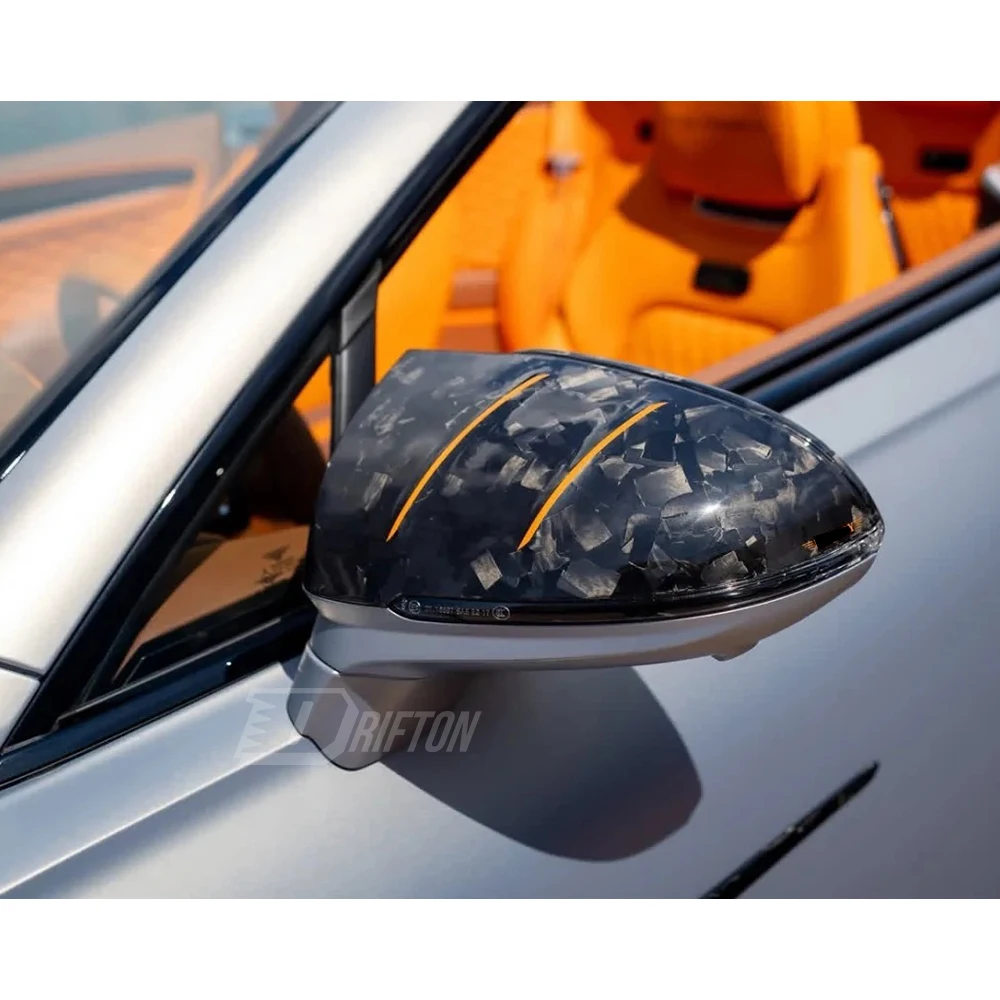 Side Mirror Cover For Bentley Continental GT & GTC 2025-On MSY Style Dry Carbon Fiber Mirror Caps