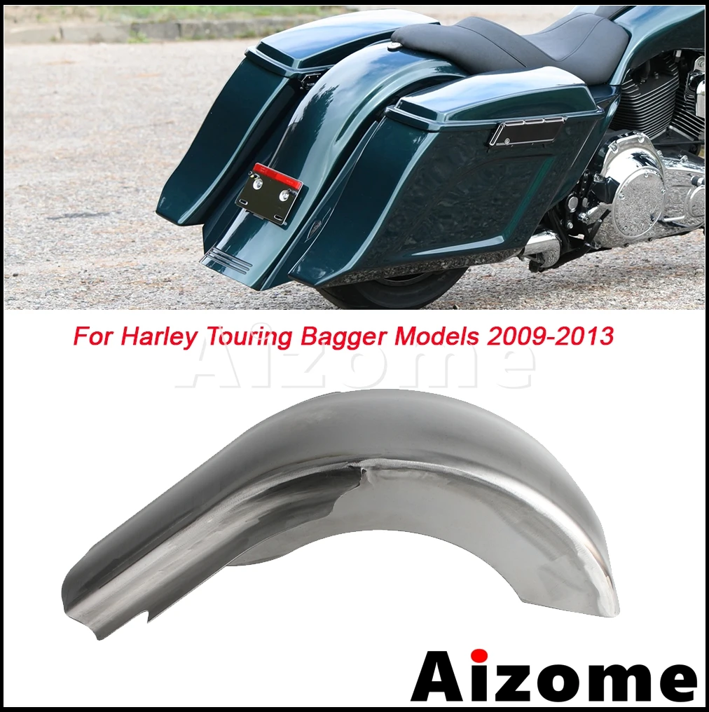 

For Harley Touring Bagger Street Glide FLHX Road King FLHR Electra Glide FLHTCU 2009-2013 Motorcycle Extended Rear Wheel Fender
