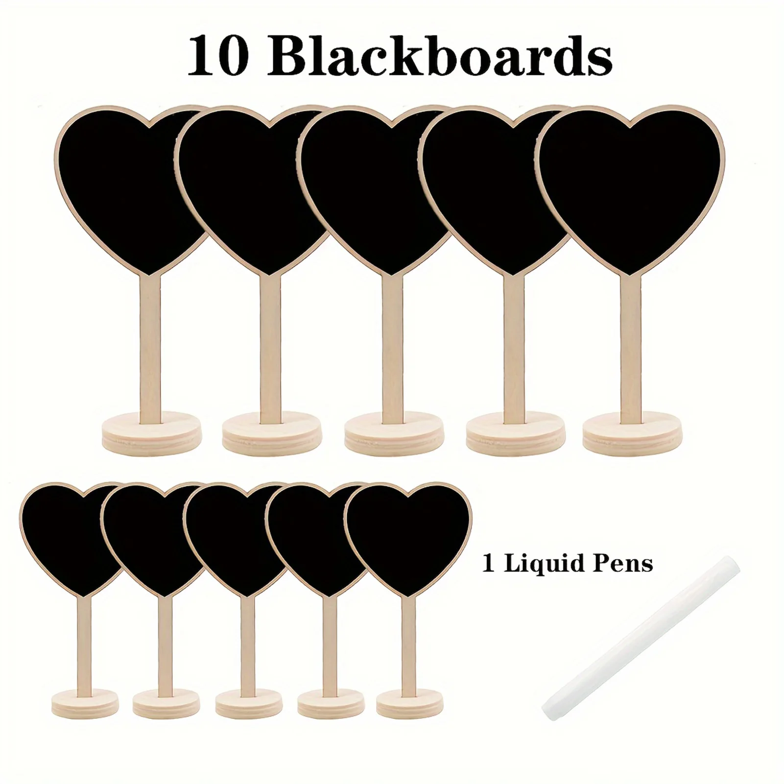 Heart Shaped Mini Chalkboard Detachable Design Wedding Table Number Decor Suitable for Kitchen Product Categories