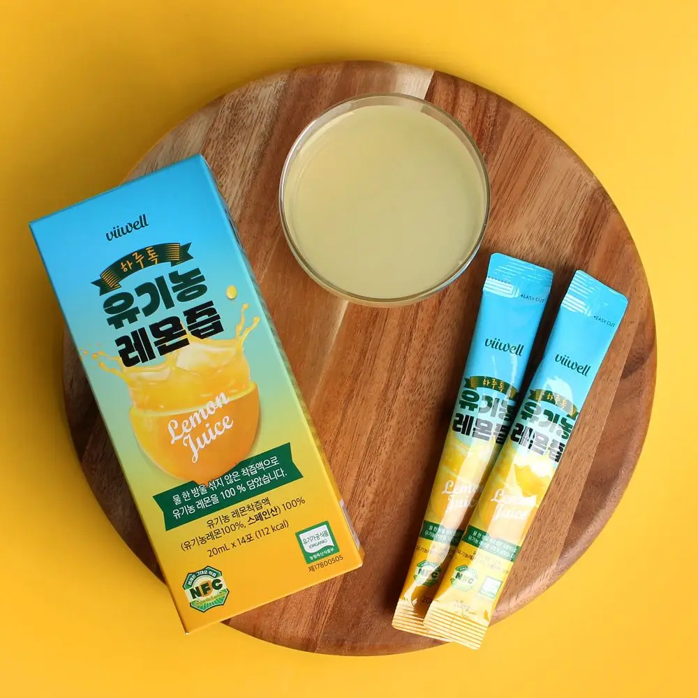 레몬원액 유기농 레몬즙 과즙 스틱 과채주스 1일1레몬 1박스