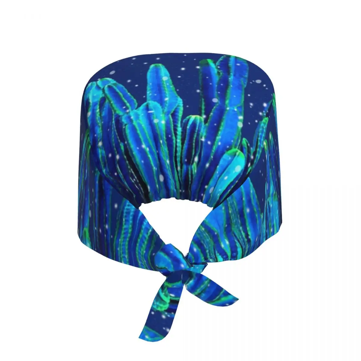 

Регулируемая праздничная рабочая шапка кактуса на снегу для женщин и мужчин, кепки с зелеными растениями, кепка для скраба для медсестер, доктор, хирург, кепка для шеф-повара