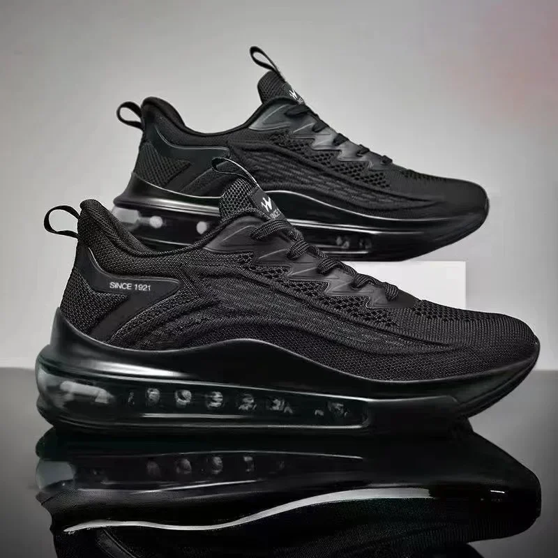 2024 New Men's Running Shoes Men's Spring and Autumn Trendy Breathable Soft Bottom Men's Casual Sneaker