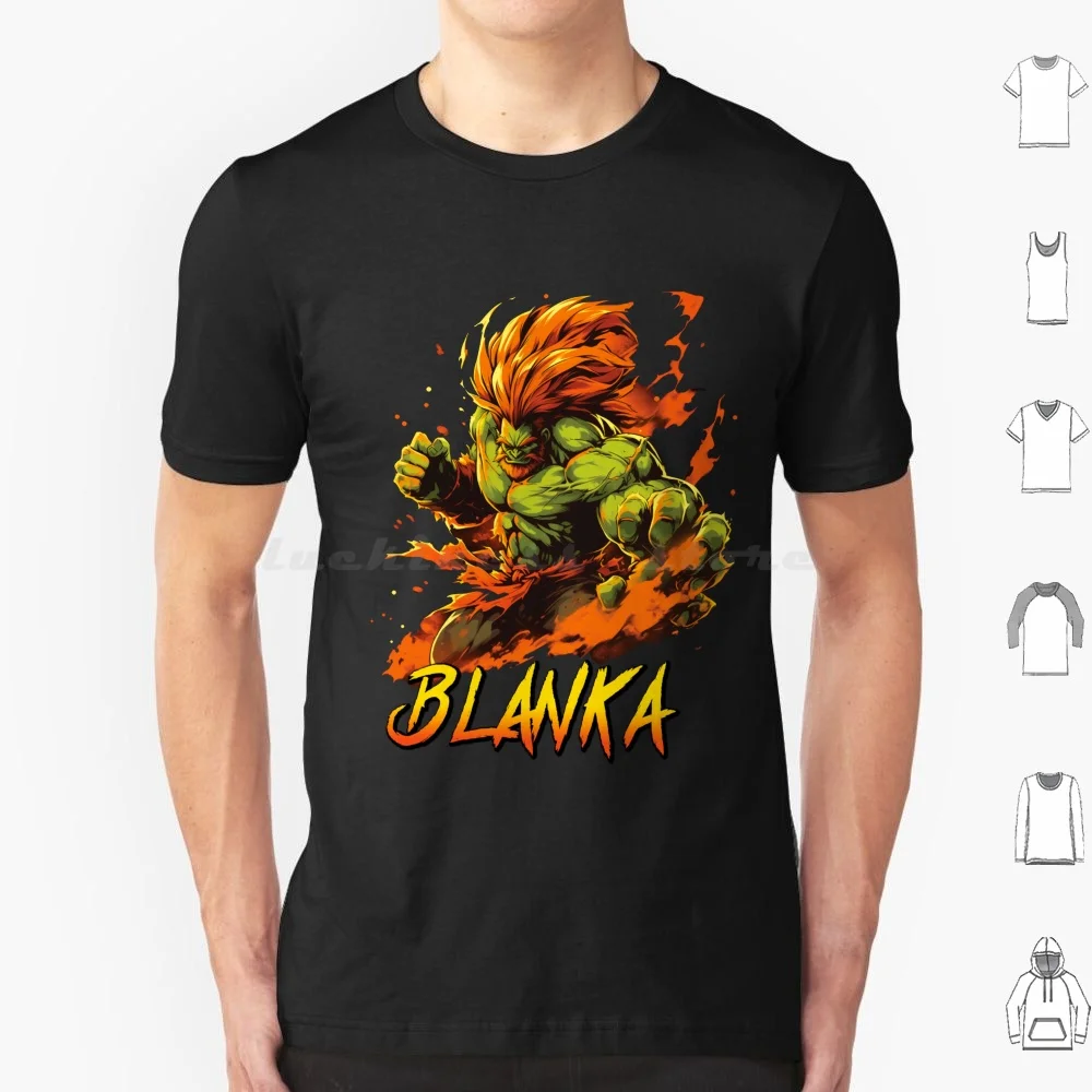 Camiseta de algodón de Blanka 6XL, playera fresca de Blanka 6 V Blanka 6 historia 6 Gameplay 2 3 5 Iv Ex Akuma V