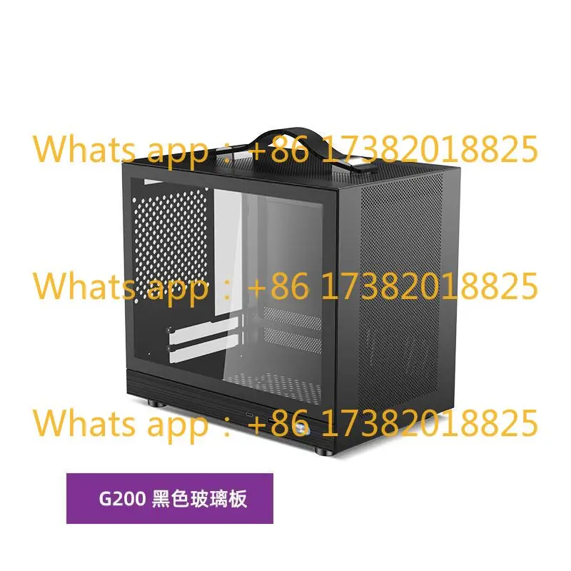 

G200 Настольный компьютер Мини-футляр Портативный портативный рюкзак ITX Основной корпус Настольный TYPEC