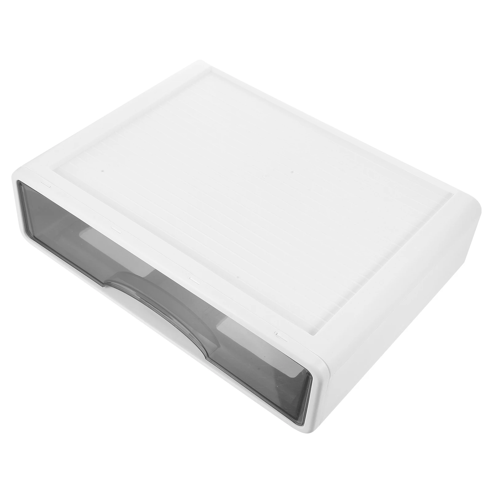 

Large Capacity Drawer Storage Box Pearl White Transparent Gray Desk ganizer A4 Paper Storage Plastic PP Office Supplies