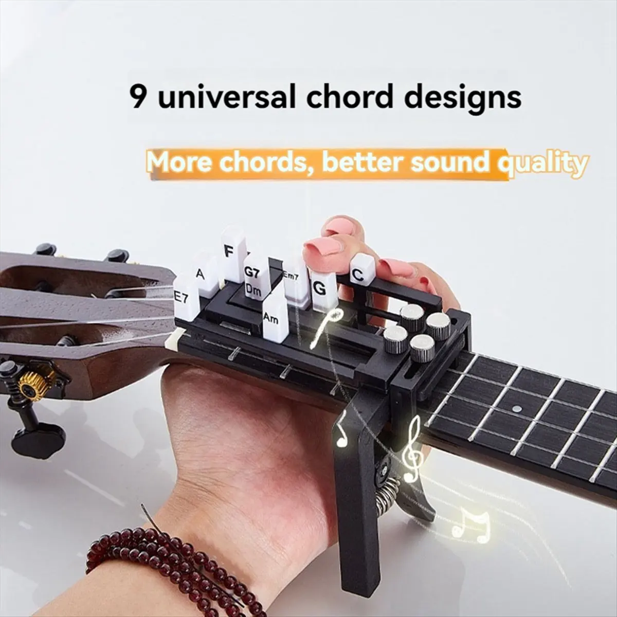didyou Guitar Learn Aid Tool Guitar Chord Presser Ukulele Chord Trainer Guitar Chords Learning System for Guitar Beginner