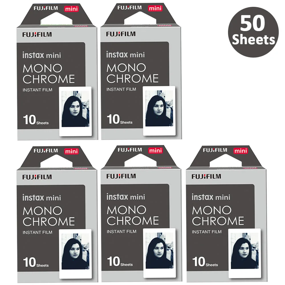 Fujifilm Instax Mini 12 Film Monochrome 50pcs For Mini 13 8 11 7s 9 40 41 Liplay+ Link 2 Evo Instant Photo Paper Camera view 6