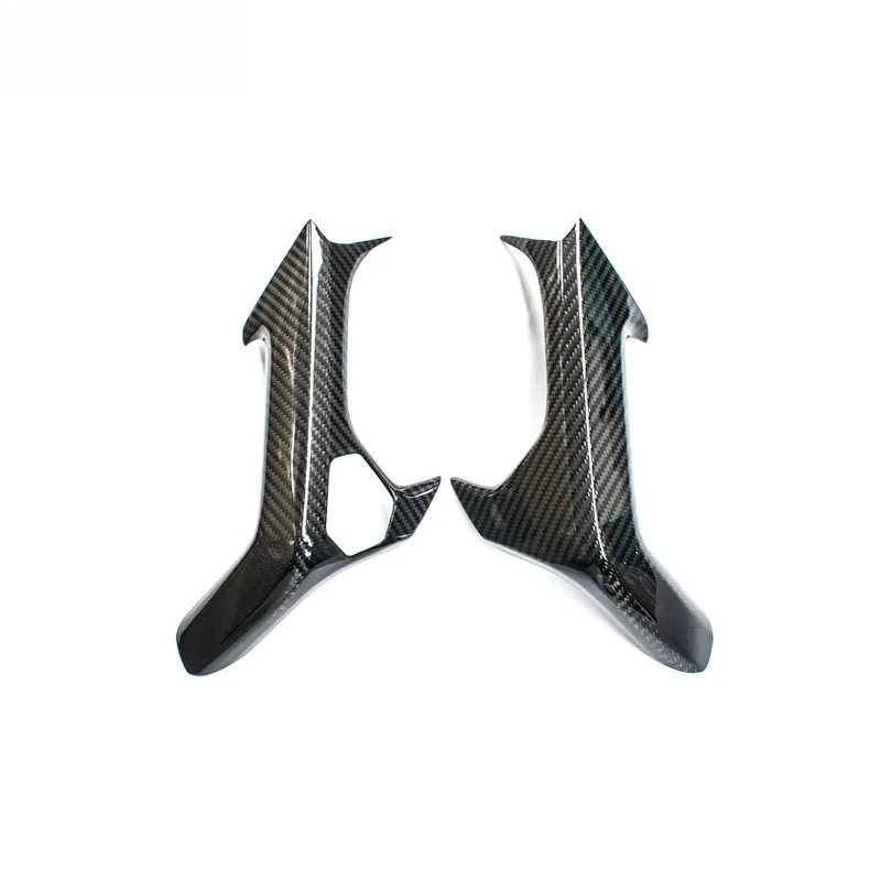 Car Interiors Dry Carbon Fiber Inner Door Handle Cover for Lambo Huracan LP610-4 LP580 2014-2019