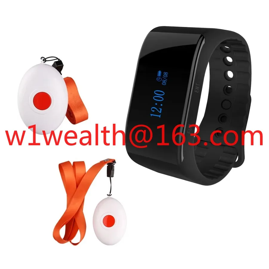 Watch pager system, waiter wristband, wireless call system, suitable for factories, hospitals, bars, cafes, waterproof