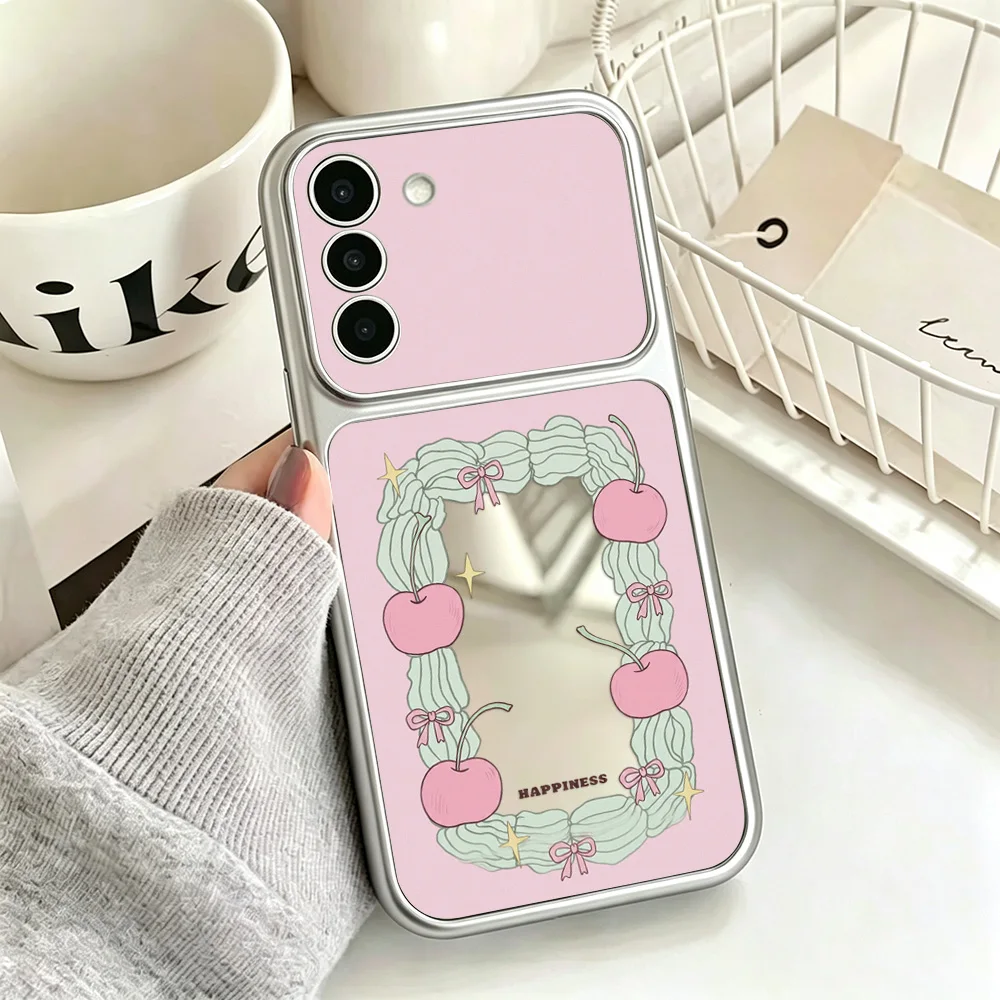 Make Up Mirror Phone Case For Samsung S26 Ultra S25 FE A57 5G A56 A55 A16 A54  A17 A53 A37 A36 A35 S24 S23  A07 A06 Cover Bumper - view 5