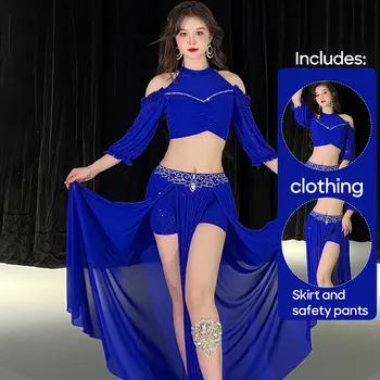 Costume di danza del ventre Uniformi di pratica in rete Uniformi di classe Uniforme di pratica di performance di danza Uniforme di classe uniforme di gruppo per donne