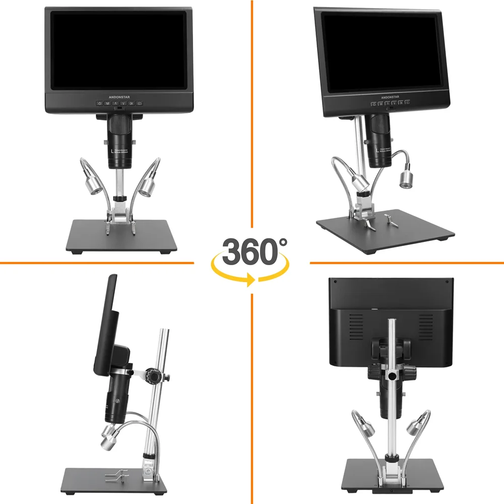 

Микроскопический цифровой AD209 для продажи, dos lentes, Ern 4X, профессиональный, pantalla LCD de 10 pulgadas